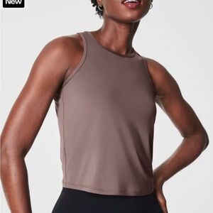 NWT Spanx butter key hole tank in color smoke